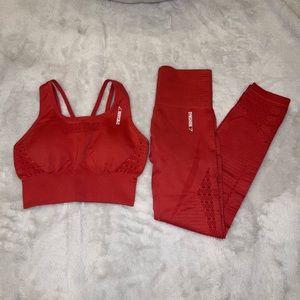 Gym Shark Red Workout Set